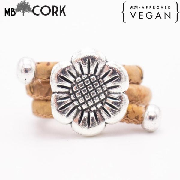 cluster rings natural cork flower ring antique silver vintage women's original adjustable wooden ornament hr-039, Golden;silver
cluster rings natural cork flower ring antique silver vintage women's original adjustable wooden ornament hr-039, Golden;silver