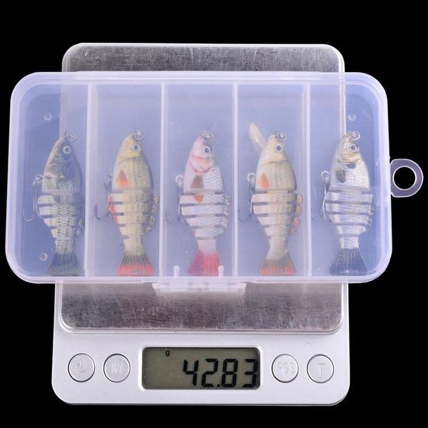 5pcs winter fishing gear bionic mini multi-section swim hard bait 5cm/2.4g artificial wobbler rotating trolling pike ca jllxfv
5pcs winter fishing gear bionic mini multi-section swim hard bait 5cm/2.4g artificial wobbler rotating trolling pike ca jllxfv