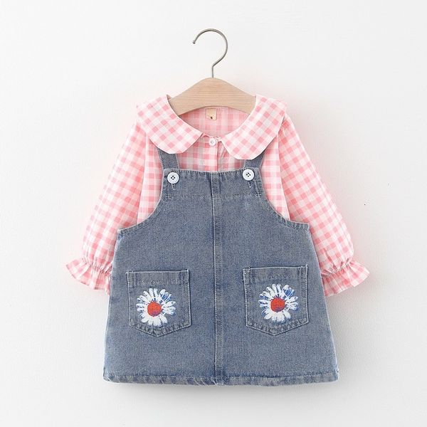 2021 new spring fall girl set + denim belts suit for baby girls fashion design sets birthday clothes zwqq, White
2021 new spring fall girl set + denim belts suit for baby girls fashion design sets birthday clothes zwqq, White