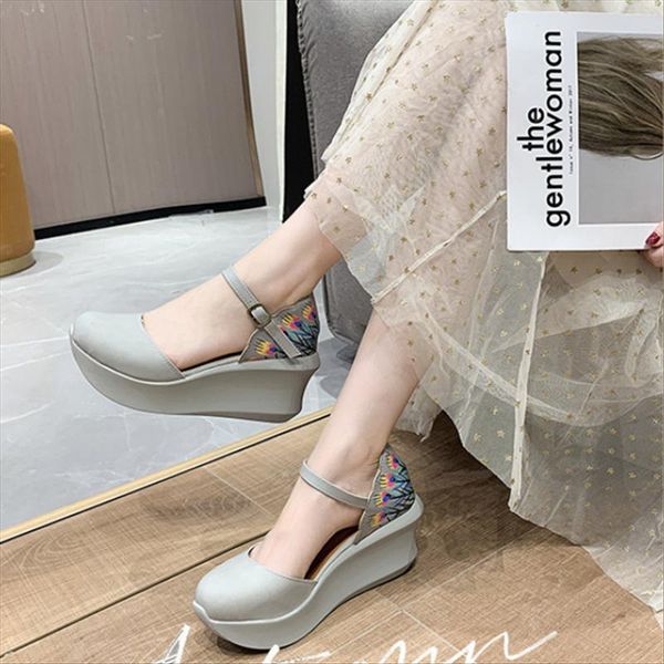 sandals 2021 summer artmu original folk style thick sole wedge heels women buckle retro platform handmade high, Black
sandals 2021 summer artmu original folk style thick sole wedge heels women buckle retro platform handmade high, Black