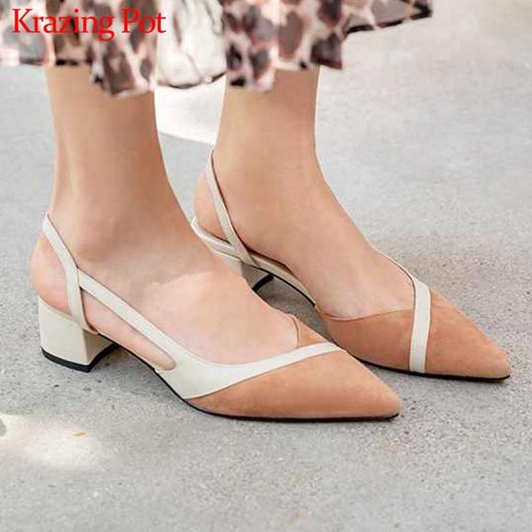 dress shoes krazing pot genuine leather pointed toe med heels slingback mixed color autumn spring preppy style shallow candy girl pumps l63, Black
dress shoes krazing pot genuine leather pointed toe med heels slingback mixed color autumn spring preppy style shallow candy girl pumps l63, Black