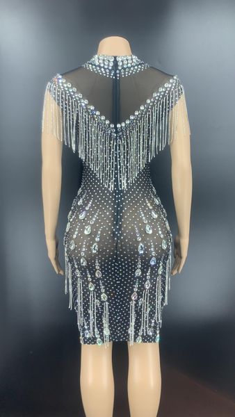 sparkly silver fringe rhinestone mesh short dress women birthday evening nightclub black costume dancer singer prom djds dress, Black;red
sparkly silver fringe rhinestone mesh short dress women birthday evening nightclub black costume dancer singer prom djds dress, Black;red