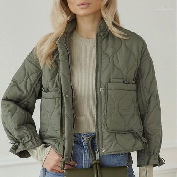 fashion autumn stand collar short parkas women elegant front pockets coats drawstring casual cotton jackets ladies women's down &, Black
fashion autumn stand collar short parkas women elegant front pockets coats drawstring casual cotton jackets ladies women's down &, Black