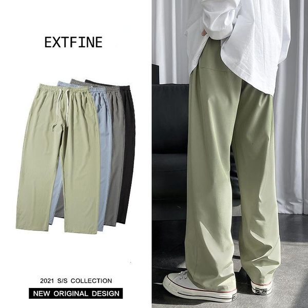 men's pants extfine summer light weight men 2021 thin elastic straight trouser korean streetwear, Black
men's pants extfine summer light weight men 2021 thin elastic straight trouser korean streetwear, Black