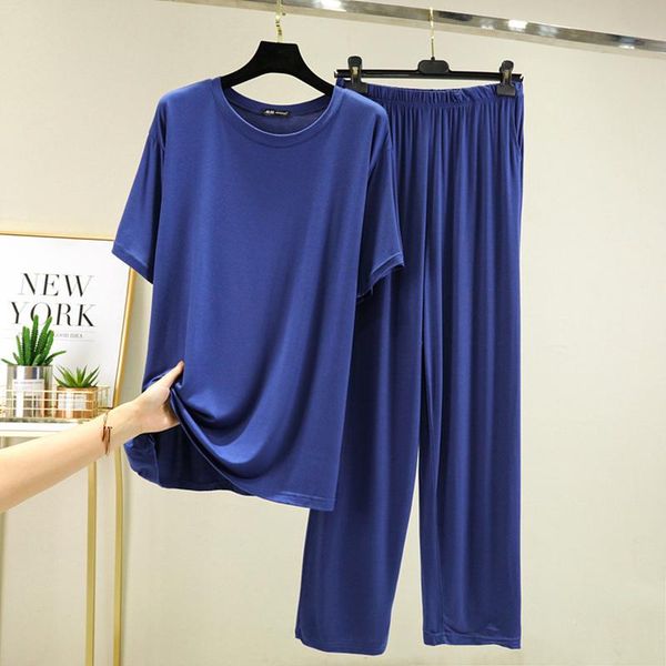 men's sleepwear spring and autumn modal pajamas summer short-sleeved trousers casual suit half-sleeved wide-leg pants can be worn outsi, Black;brown
men's sleepwear spring and autumn modal pajamas summer short-sleeved trousers casual suit half-sleeved wide-leg pants can be worn outsi, Black;brown