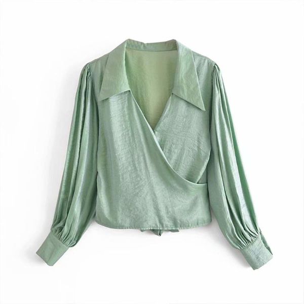 women's blouses & shirts women 2021 summer fashion french fine flash crop vintage long sleeve cross bandage female chic top, White
women's blouses & shirts women 2021 summer fashion french fine flash crop vintage long sleeve cross bandage female chic top, White