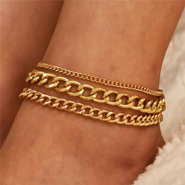 anklets 3pcs/set simple gold color chunky chain charm anklet for women girl metal geometric multilayer foot boho jewelry, Red;blue
anklets 3pcs/set simple gold color chunky chain charm anklet for women girl metal geometric multilayer foot boho jewelry, Red;blue
