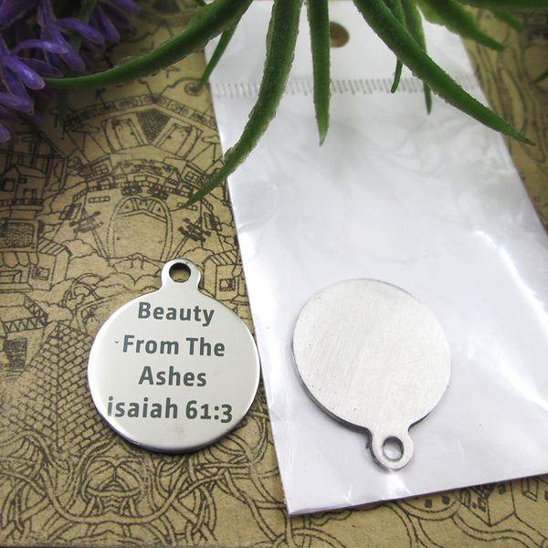 40pcs--stainless steel charms"beauty from the ashes isaiah 61:3" more style choosing diy pendants fo necklace, Bronze;silver
40pcs--stainless steel charms"beauty from the ashes isaiah 61:3" more style choosing diy pendants fo necklace, Bronze;silver