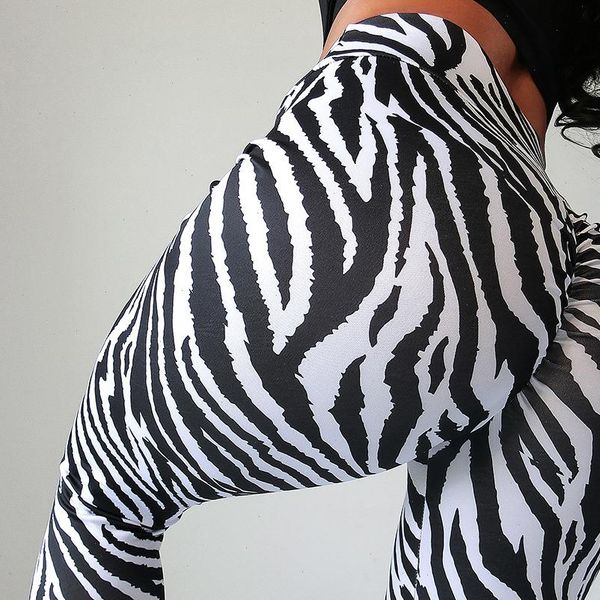 zebra stripes fitness leggings high waist woman quick drying high elasticity slim pants workout leggings, Black
zebra stripes fitness leggings high waist woman quick drying high elasticity slim pants workout leggings, Black