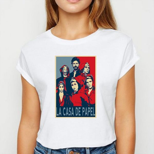 la casa de papel men t shirt and women loose vintage graphic spring summer streetwear round neck, White;black
la casa de papel men t shirt and women loose vintage graphic spring summer streetwear round neck, White;black