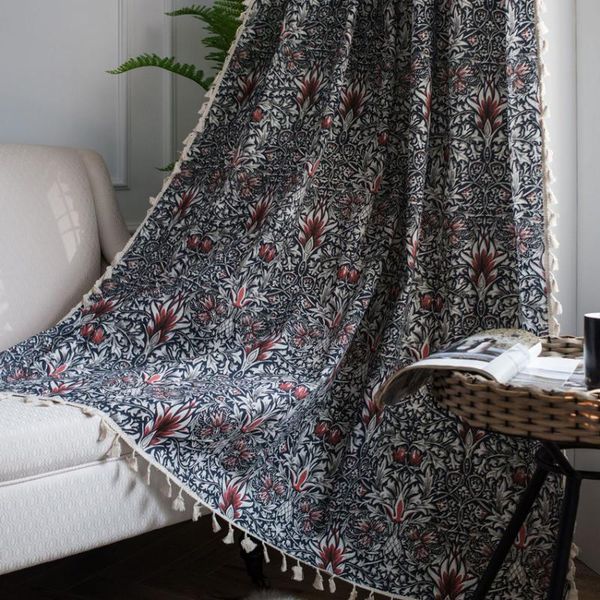 curtain & drapes cotton linen cutain floral print blackout tassel bay window cover countryside style for home living room hooks
curtain & drapes cotton linen cutain floral print blackout tassel bay window cover countryside style for home living room hooks