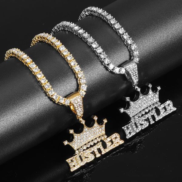 pendant necklaces men's kc golden hip hop crown liar on 4mm 24 inch rope/thick box and 20 1 row tennis chain, Silver
pendant necklaces men's kc golden hip hop crown liar on 4mm 24 inch rope/thick box and 20 1 row tennis chain, Silver