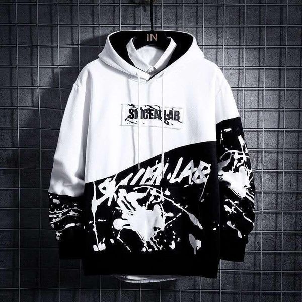 men's hoodies & sweatshirts autumn winter fleece hip hop japanese streetwear printed hoodie men patchwork male, Black
men's hoodies & sweatshirts autumn winter fleece hip hop japanese streetwear printed hoodie men patchwork male, Black