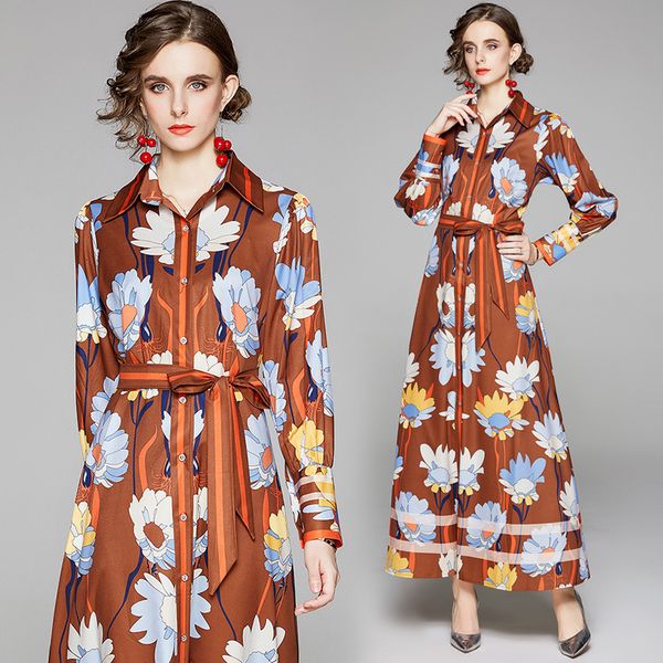 2021 new merchall spring autumn fashion runway maxi women's belted charming print split vacation party long robe kg0n, Black;gray
2021 new merchall spring autumn fashion runway maxi women's belted charming print split vacation party long robe kg0n, Black;gray