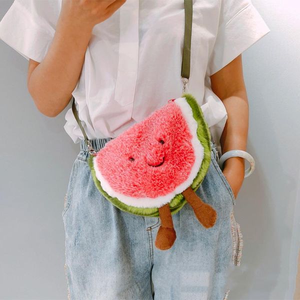 cross body women cute plush watermelon shoulder bag small crossbody messenger girls fruit purses and handbags
cross body women cute plush watermelon shoulder bag small crossbody messenger girls fruit purses and handbags
