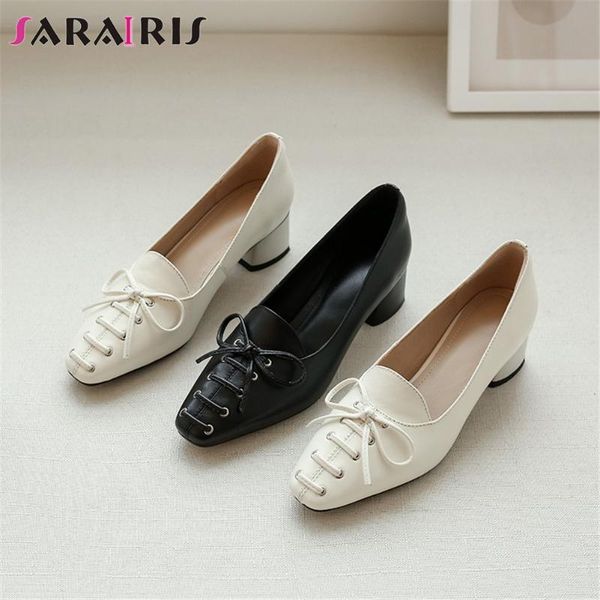 dress shoes sarairis brand square toe female woman genuine leather lace up butterfly knot slip on pumps women heel black
dress shoes sarairis brand square toe female woman genuine leather lace up butterfly knot slip on pumps women heel black