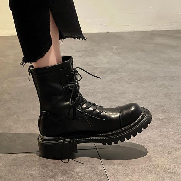boots short women's autumn and winter 2021 style spring fashion thick-heeled thick-soled middle tube for women, Black
boots short women's autumn and winter 2021 style spring fashion thick-heeled thick-soled middle tube for women, Black