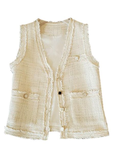 women's vests chic ins european women knitted tweed vest england plaid tassels v-neck jacket french elegant ladies outerwear drop, Black;white
women's vests chic ins european women knitted tweed vest england plaid tassels v-neck jacket french elegant ladies outerwear drop, Black;white