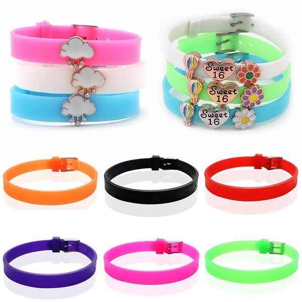 charm bracelets 5pcs men's and women's silicone wristbands wholesale suitable for 8mm wear letter accessories bracelet s78, Golden;silver
charm bracelets 5pcs men's and women's silicone wristbands wholesale suitable for 8mm wear letter accessories bracelet s78, Golden;silver