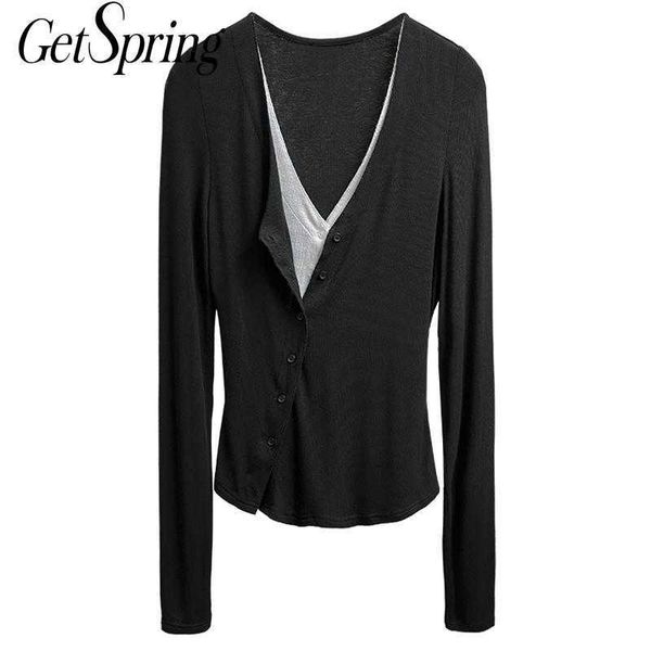 getspring women sweater color matching v-neck cardigan casual fake two short vintage knitting sweaters 210601, White
getspring women sweater color matching v-neck cardigan casual fake two short vintage knitting sweaters 210601, White