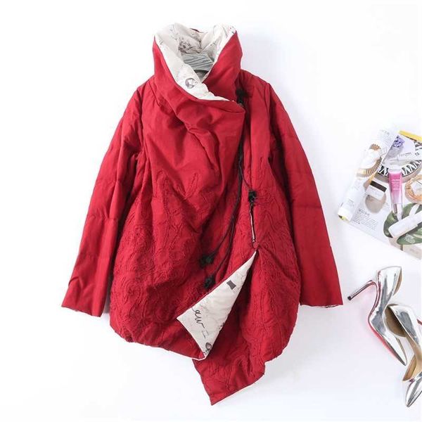 irregular jacket female white duck down two sides wear short 2021 high-end embroidery new winter, Black
irregular jacket female white duck down two sides wear short 2021 high-end embroidery new winter, Black