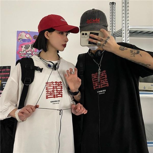 women's t-shirt character print loose harajuku tees couple clothing summer fashion o-neck short sleeve woman tshirts hipster korean, White
women's t-shirt character print loose harajuku tees couple clothing summer fashion o-neck short sleeve woman tshirts hipster korean, White