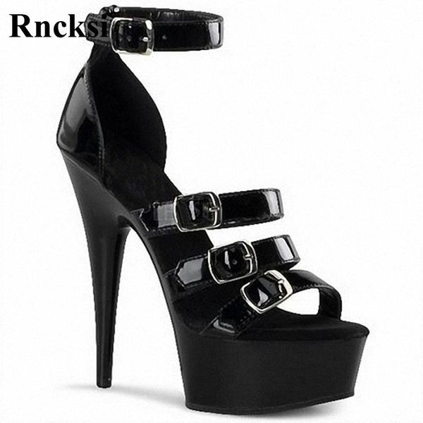 sandals rncksi women elegant straps super high 15cm heel shoes night club 6 inch wind models pole dance, Black
sandals rncksi women elegant straps super high 15cm heel shoes night club 6 inch wind models pole dance, Black