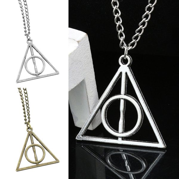 vintage charm triangle deathly hallows pendant necklaces fashion simple geometric necklace for men and women jewelry gifts, Silver
vintage charm triangle deathly hallows pendant necklaces fashion simple geometric necklace for men and women jewelry gifts, Silver
