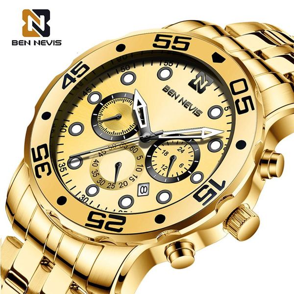 wristwatches men's watch chronograph luxury gold quartz watches male clock stainless steel strap calendar display reloj hombre, Slivery;brown
wristwatches men's watch chronograph luxury gold quartz watches male clock stainless steel strap calendar display reloj hombre, Slivery;brown