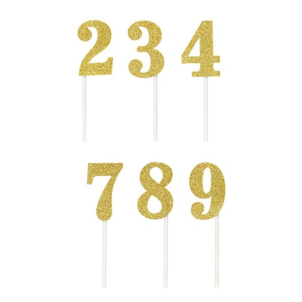 other festive & party supplies 10 pcs cake ers number 0-9 glitter paper wedding fruit picks dessert table decorative (golden, random tub
other festive & party supplies 10 pcs cake ers number 0-9 glitter paper wedding fruit picks dessert table decorative (golden, random tub
