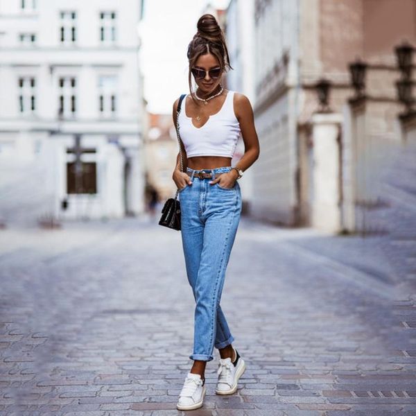 women's jeans elegant denim high waist gerader schnistraight leg trousers autumn spring fashion long pants mom, Blue
women's jeans elegant denim high waist gerader schnistraight leg trousers autumn spring fashion long pants mom, Blue