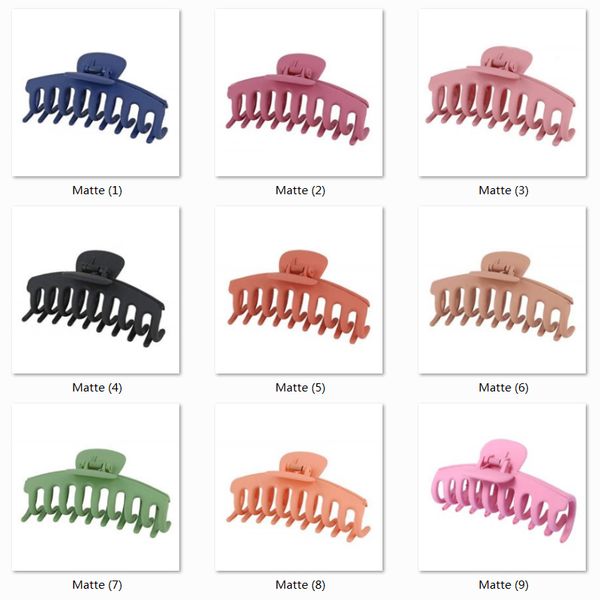 25 colors sweet and versatile simple clamps large 11cm hair clips matte color bath hair catch women girl for hair accessories j107, Slivery;golden
25 colors sweet and versatile simple clamps large 11cm hair clips matte color bath hair catch women girl for hair accessories j107, Slivery;golden
