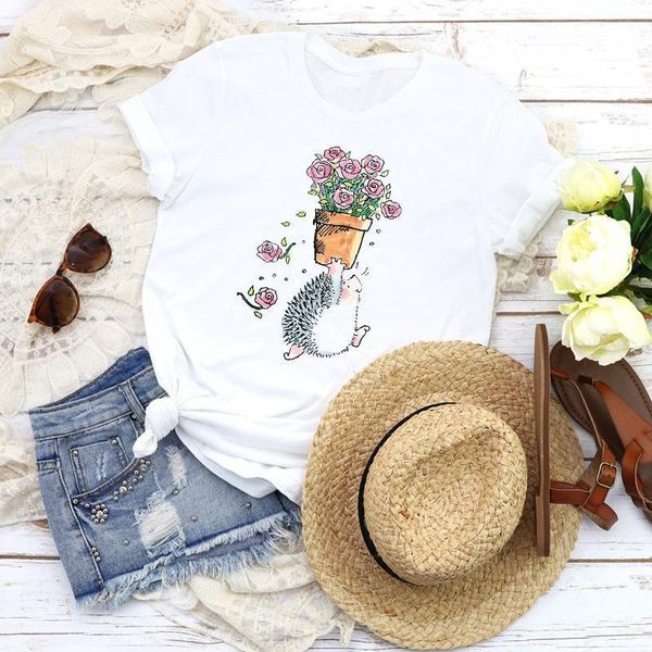 women graphic flower floral cute printing animal cartoon fashion tees clothing female print t shirt shirt womens t-shirt, White
women graphic flower floral cute printing animal cartoon fashion tees clothing female print t shirt shirt womens t-shirt, White