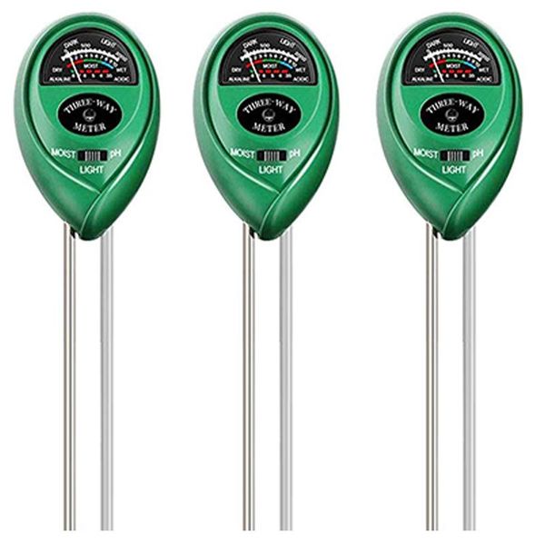 meters 3-packs soil moisture meter,ph meter, light meter,3-in-1 tester kits with moisture,light and ph test for garden, farm, lawn
meters 3-packs soil moisture meter,ph meter, light meter,3-in-1 tester kits with moisture,light and ph test for garden, farm, lawn