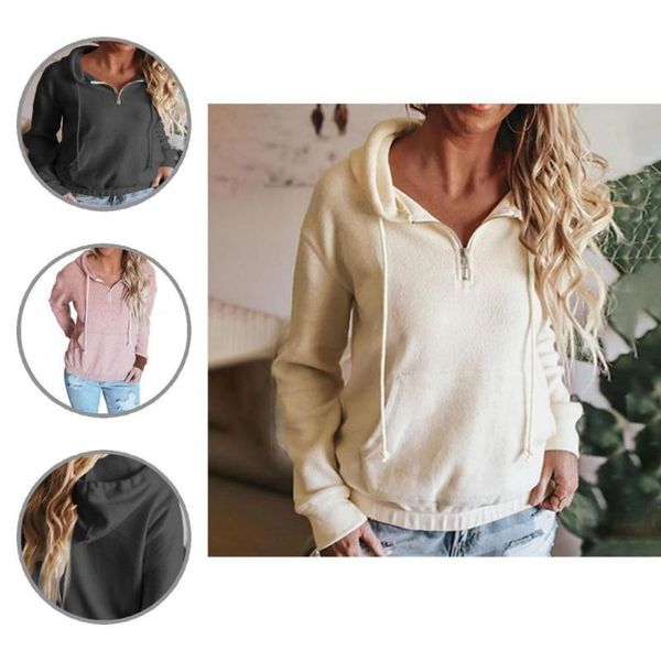 women's hoodies & sweatshirts elastic cuff simple skin-friendly casual women hoodie double sided velvet lady drawstring for school, Black
women's hoodies & sweatshirts elastic cuff simple skin-friendly casual women hoodie double sided velvet lady drawstring for school, Black