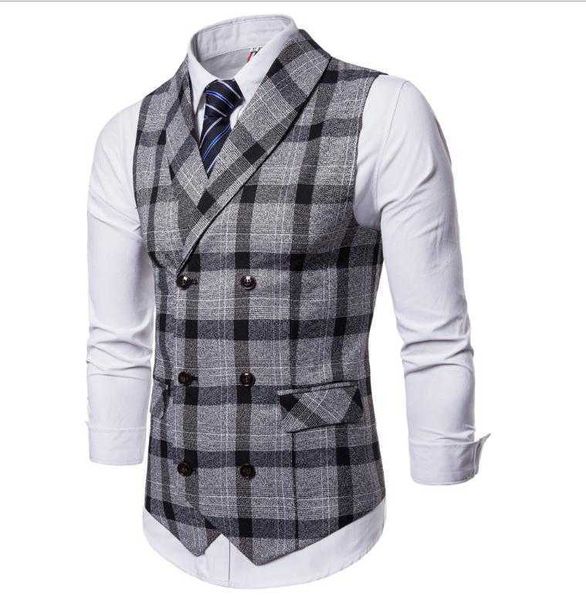 men's vests m/4xl mens striped plaid fomale balzer double breasted casual v neck large size business vest coats male waistcoats j2, Black;white
men's vests m/4xl mens striped plaid fomale balzer double breasted casual v neck large size business vest coats male waistcoats j2, Black;white