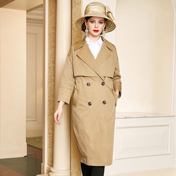 women's trench coats shzq 2021 autumn korean khaki windbreaker long knee loose double breasted work coat, Tan;black
women's trench coats shzq 2021 autumn korean khaki windbreaker long knee loose double breasted work coat, Tan;black