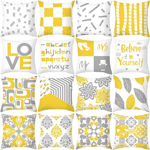 cushion/decorative pillow geometric cushion cover yellow plaid stripe printing for home chair sofa decoration size 40/45/50
cushion/decorative pillow geometric cushion cover yellow plaid stripe printing for home chair sofa decoration size 40/45/50