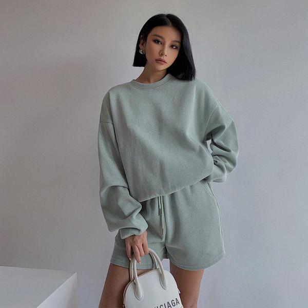 women's tracksuits woman spring autumn korean sweatshirts and shorts outfits women sportsuits streetwear casual two piece sets clothing, Gray
women's tracksuits woman spring autumn korean sweatshirts and shorts outfits women sportsuits streetwear casual two piece sets clothing, Gray