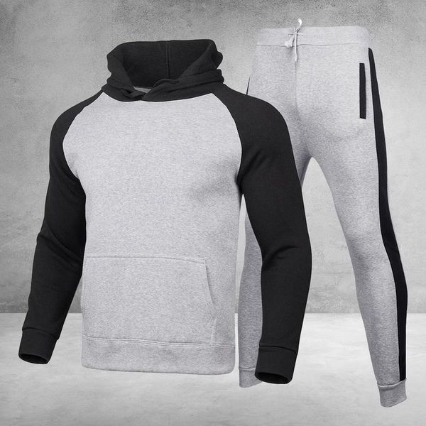 casual tracksuit men 2 pieces sets hooded sweatshirts spring men's clothes pullover hoodies pants suit print men's hoodie, Gray
casual tracksuit men 2 pieces sets hooded sweatshirts spring men's clothes pullover hoodies pants suit print men's hoodie, Gray