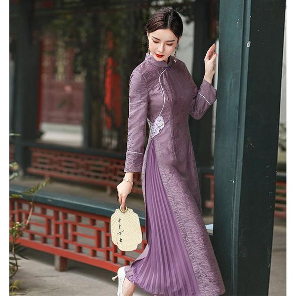 ethnic clothing purple women cheongsam slim elegant evening party qpiao vintage handmade button vestidos exquisite autumn winter robe g, Red
ethnic clothing purple women cheongsam slim elegant evening party qpiao vintage handmade button vestidos exquisite autumn winter robe g, Red