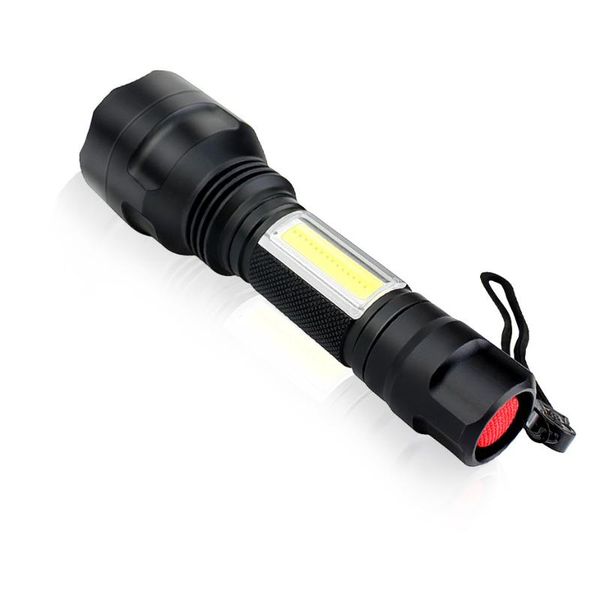 flashlights torches cob t6 powerful led torch bright high lumen mini rechargeable portable work light for emergency lighting