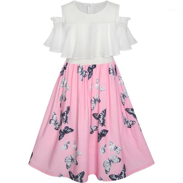 girl's dresses girls dress chiffon butterfly ruffle cold shoulder white pink 2021 summer princess wedding party size 7-14 carnival1, Red;yellow
girl's dresses girls dress chiffon butterfly ruffle cold shoulder white pink 2021 summer princess wedding party size 7-14 carnival1, Red;yellow