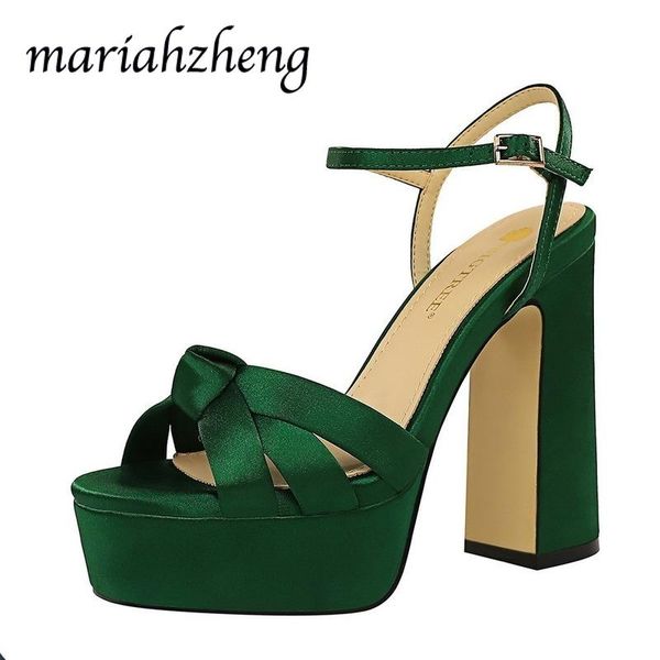dress shoes meriahzheng 12cm summer fashion thick heel waterproof platform high-heeled women's satin hollow word belt sandals ds, Black
dress shoes meriahzheng 12cm summer fashion thick heel waterproof platform high-heeled women's satin hollow word belt sandals ds, Black