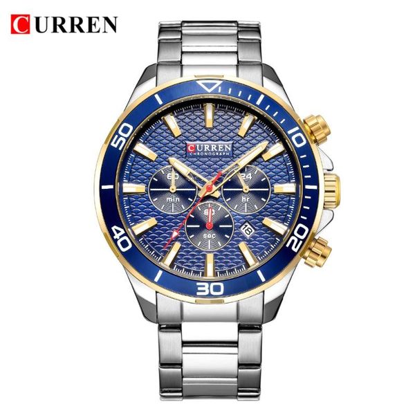 wristwatches mens watches fashion business quartz stainless steel wristwatch curren chronograph and date relogio masculino, Slivery;brown
wristwatches mens watches fashion business quartz stainless steel wristwatch curren chronograph and date relogio masculino, Slivery;brown