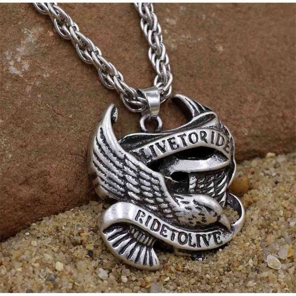 stainless men's necklace punk rock titanium steel platinum letter eagle pendant htd508, Black
stainless men's necklace punk rock titanium steel platinum letter eagle pendant htd508, Black