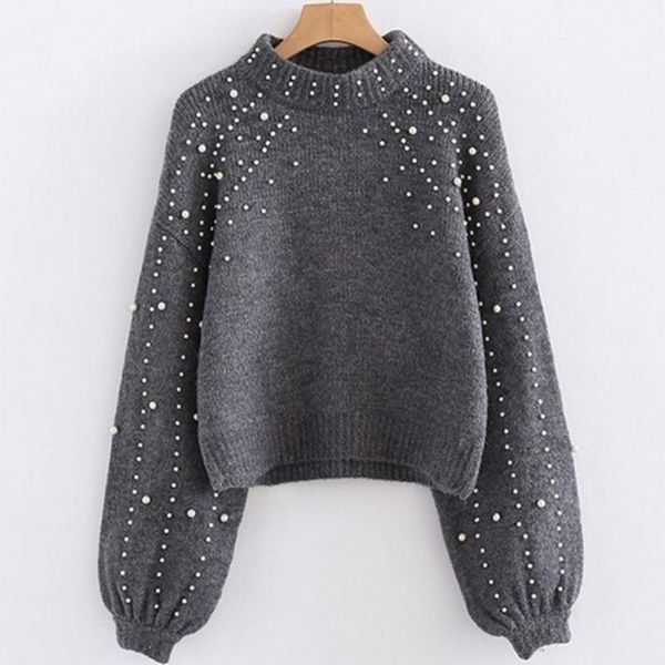 women's sweaters casual sweater thick needle long sleeve o-neck pullover, White;black
women's sweaters casual sweater thick needle long sleeve o-neck pullover, White;black