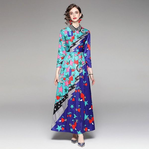 casual dresses 2021 autumn winter fashion women long sleeve turn down collar positioning printing maxi dress vestidos, Black;gray
casual dresses 2021 autumn winter fashion women long sleeve turn down collar positioning printing maxi dress vestidos, Black;gray