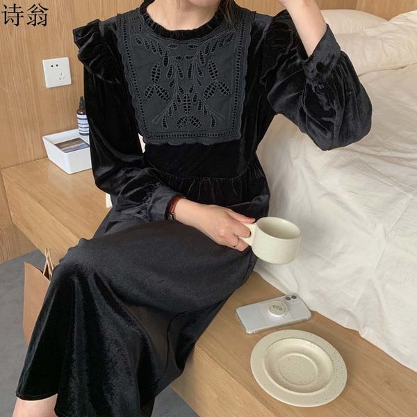 Ladies'dresses From Drooling Ladies Ribbon Soft Elegant Fancy Dress Long Dresses A214, Black;gray
Ladies'dresses From Drooling Ladies Ribbon Soft Elegant Fancy Dress Long Dresses A214, Black;gray