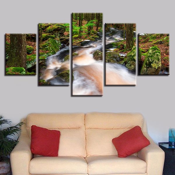 5 pieces modern wall art pictures painting for living room waterfall landscape hd canvas home decor modular pictures(no frame)
5 pieces modern wall art pictures painting for living room waterfall landscape hd canvas home decor modular pictures(no frame)
